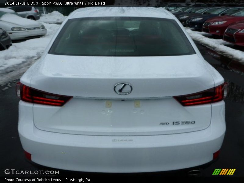 Ultra White / Rioja Red 2014 Lexus IS 350 F Sport AWD
