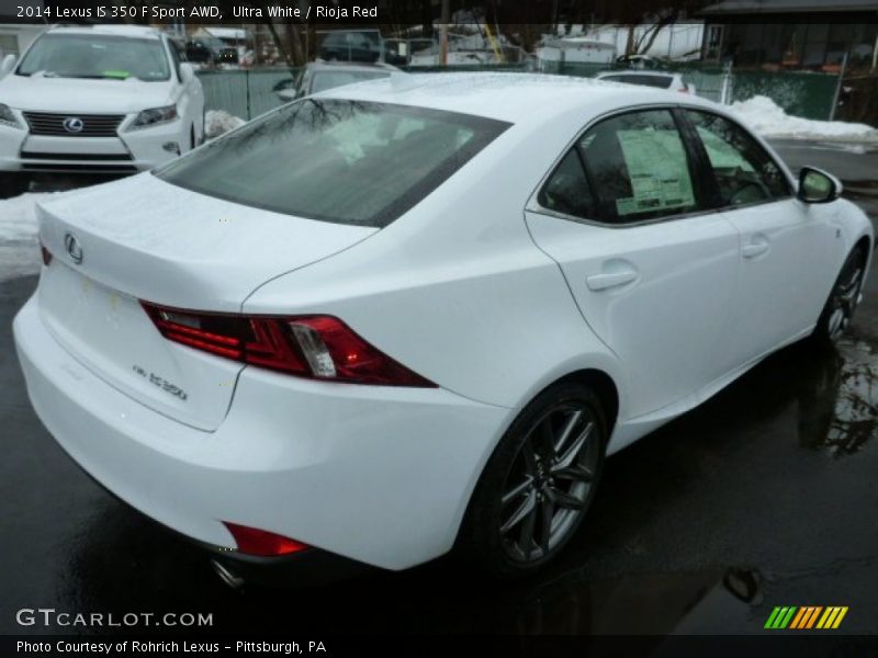 Ultra White / Rioja Red 2014 Lexus IS 350 F Sport AWD