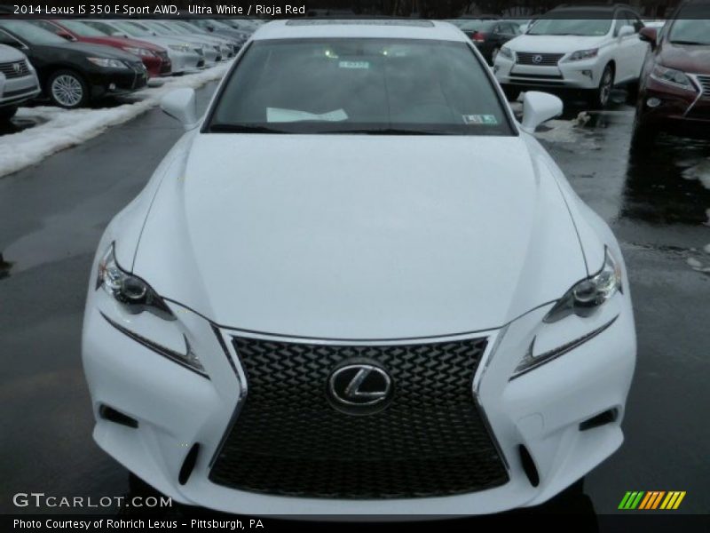 Ultra White / Rioja Red 2014 Lexus IS 350 F Sport AWD