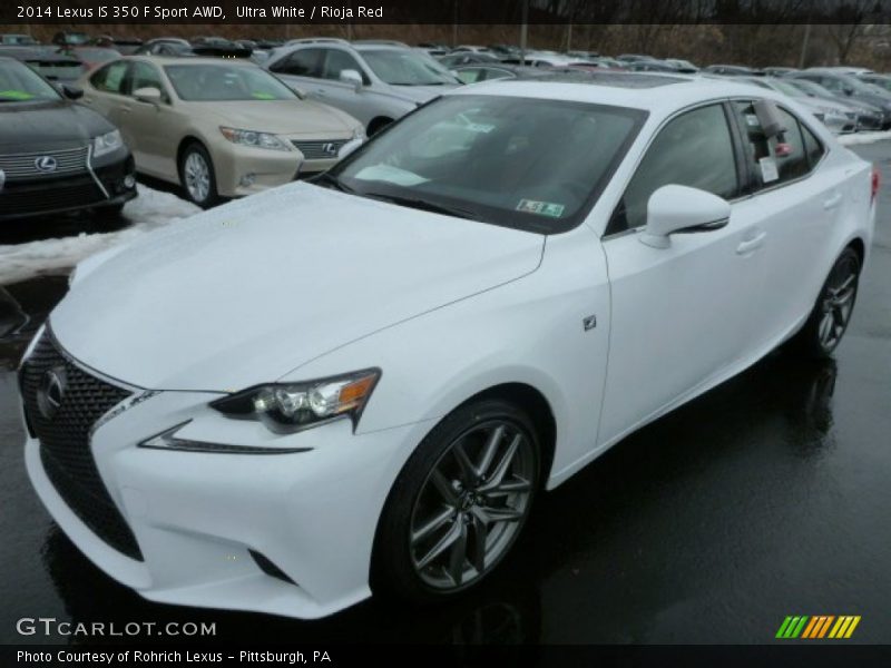 Ultra White / Rioja Red 2014 Lexus IS 350 F Sport AWD