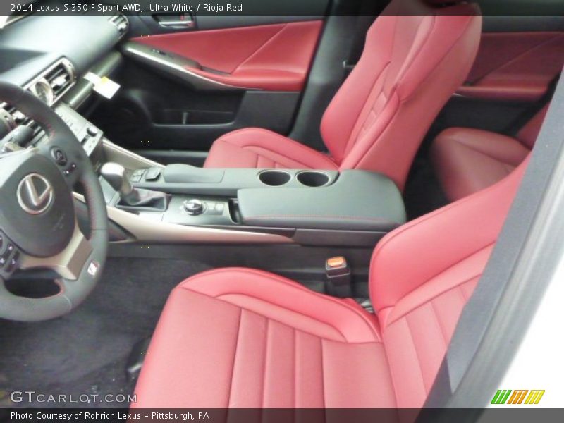 Ultra White / Rioja Red 2014 Lexus IS 350 F Sport AWD