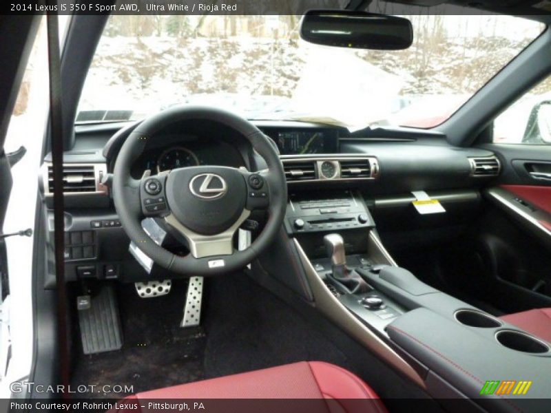  2014 IS 350 F Sport AWD Rioja Red Interior