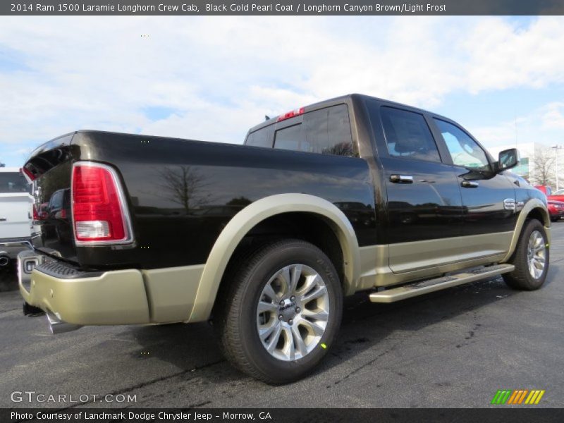 Black Gold Pearl Coat / Longhorn Canyon Brown/Light Frost 2014 Ram 1500 Laramie Longhorn Crew Cab