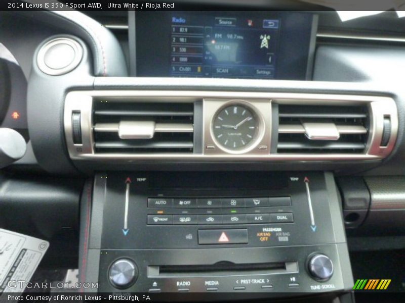 Ultra White / Rioja Red 2014 Lexus IS 350 F Sport AWD