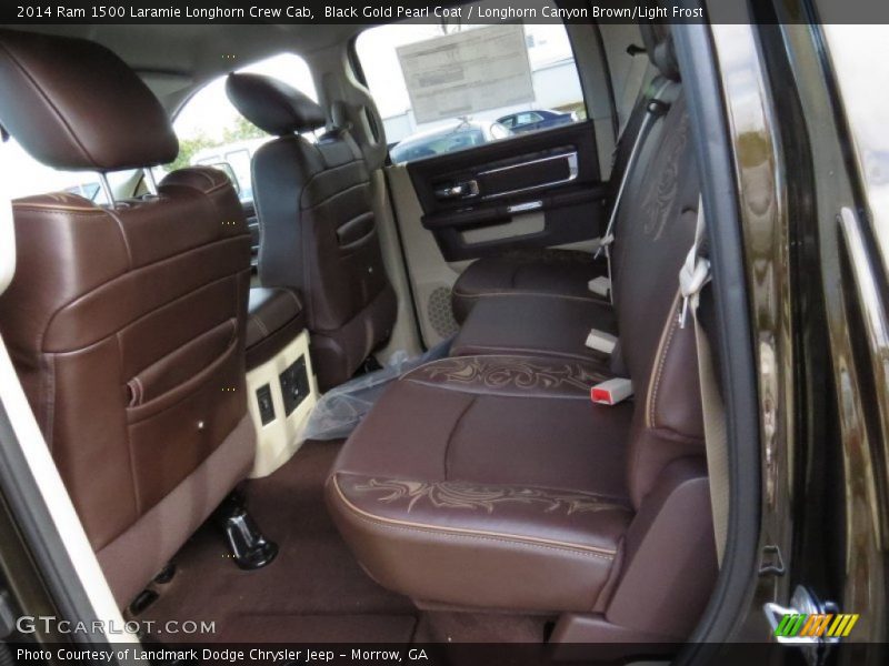 Rear Seat of 2014 1500 Laramie Longhorn Crew Cab