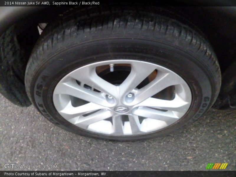 Sapphire Black / Black/Red 2014 Nissan Juke SV AWD