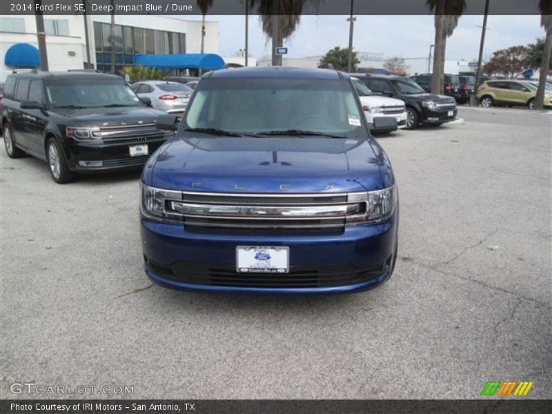Deep Impact Blue / Dune 2014 Ford Flex SE