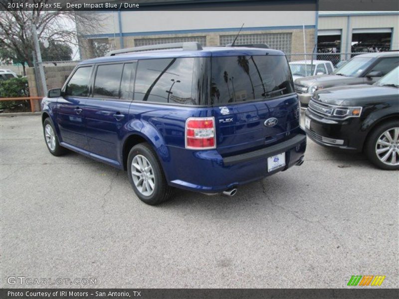 Deep Impact Blue / Dune 2014 Ford Flex SE
