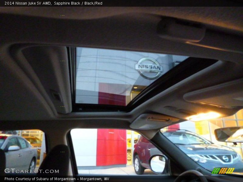 Sapphire Black / Black/Red 2014 Nissan Juke SV AWD