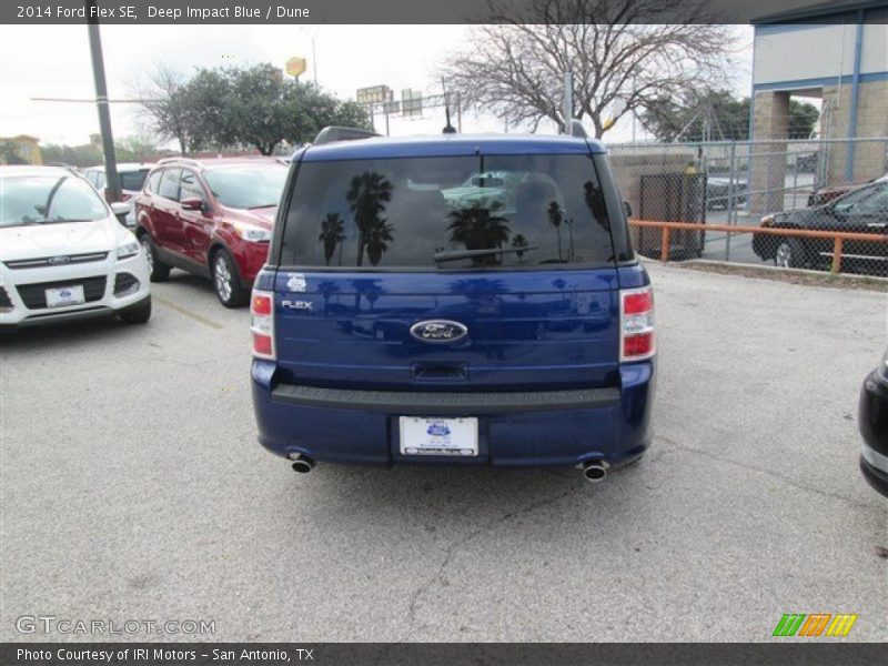 Deep Impact Blue / Dune 2014 Ford Flex SE