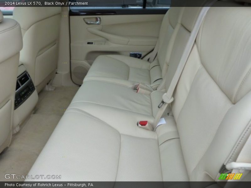 Rear Seat of 2014 LX 570