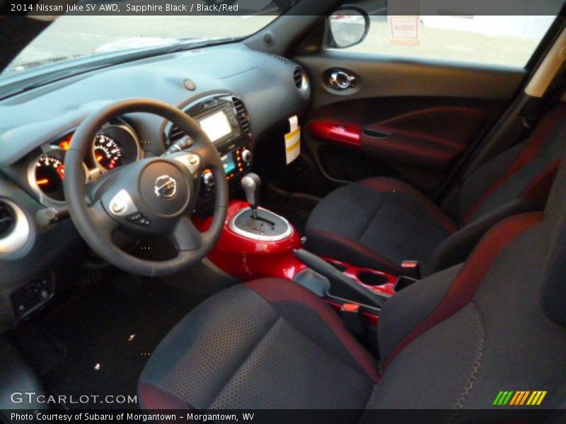Black/Red Interior - 2014 Juke SV AWD 