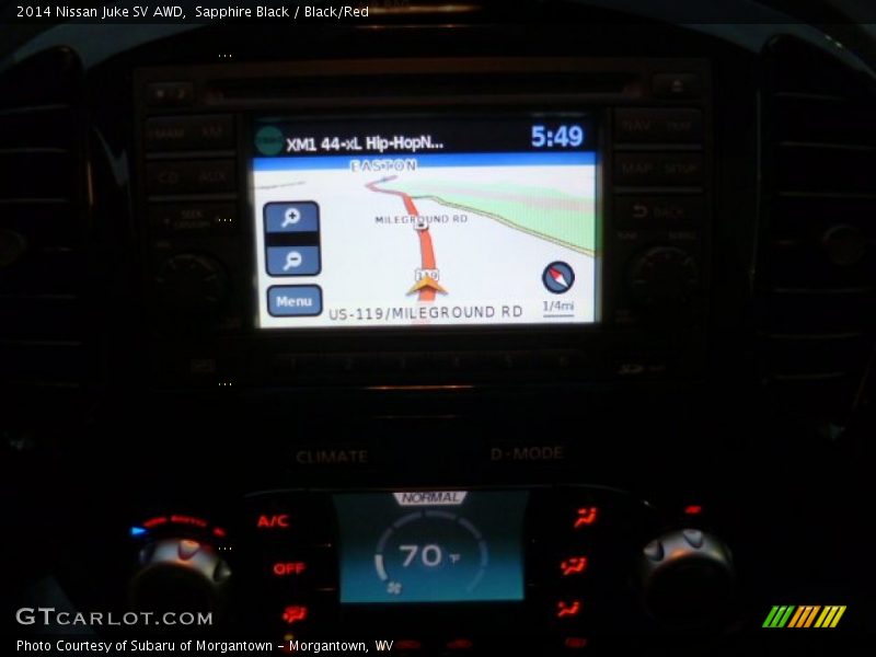 Sapphire Black / Black/Red 2014 Nissan Juke SV AWD