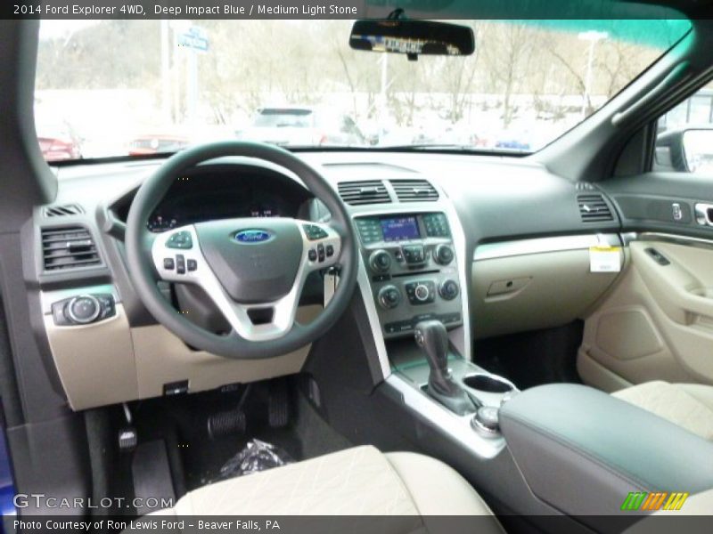  2014 Explorer 4WD Medium Light Stone Interior