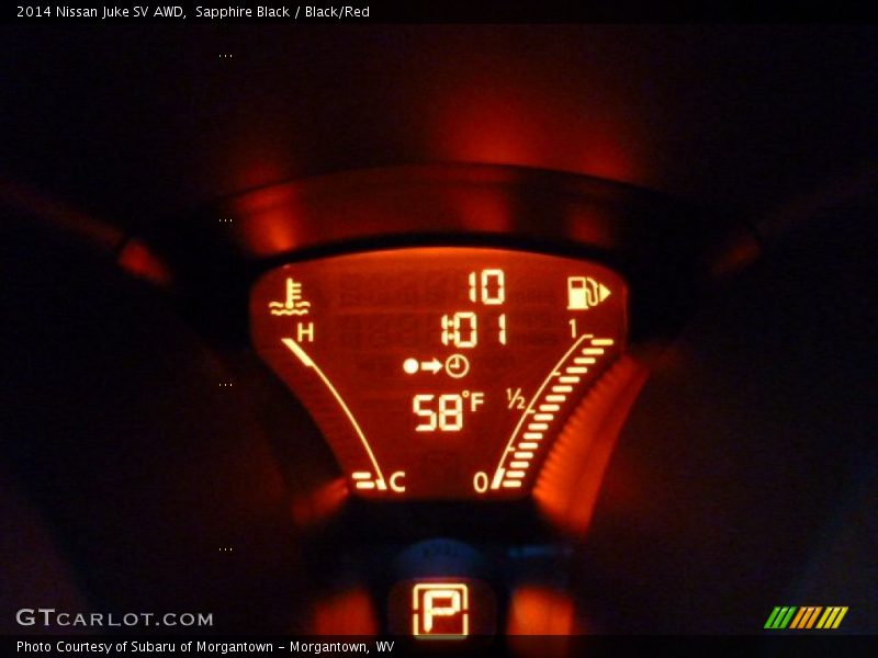 Sapphire Black / Black/Red 2014 Nissan Juke SV AWD