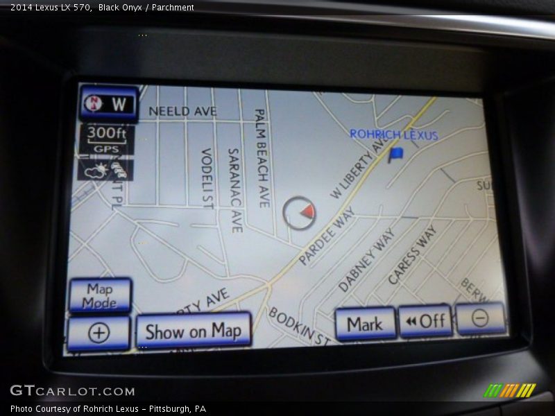 Navigation of 2014 LX 570
