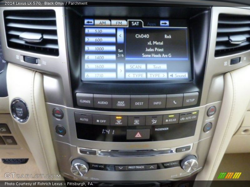Controls of 2014 LX 570