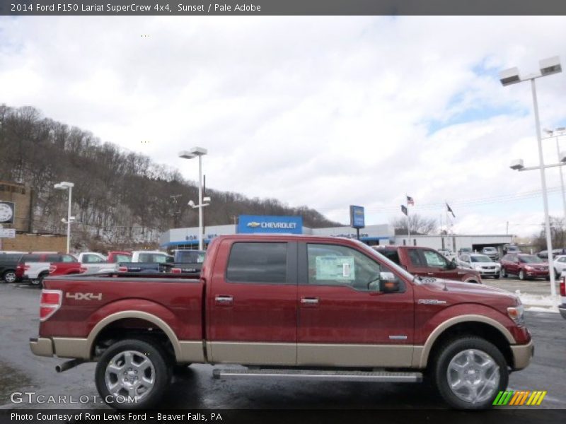 Sunset / Pale Adobe 2014 Ford F150 Lariat SuperCrew 4x4