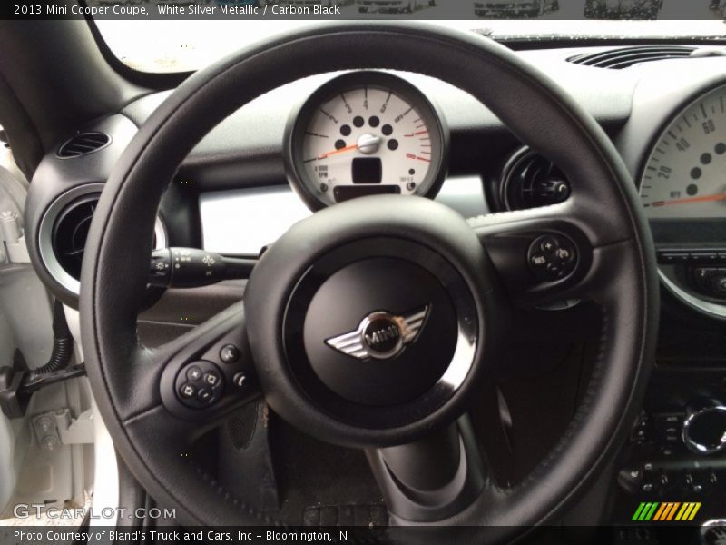 White Silver Metallic / Carbon Black 2013 Mini Cooper Coupe