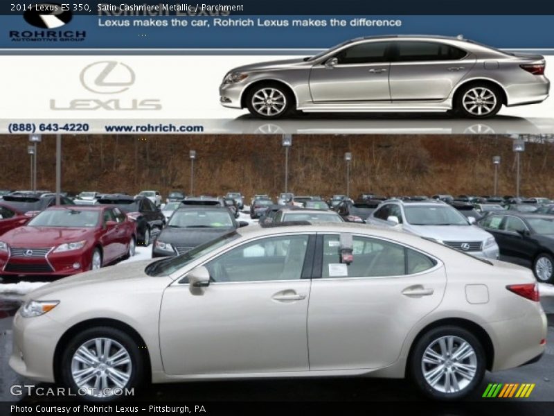 Satin Cashmere Metallic / Parchment 2014 Lexus ES 350