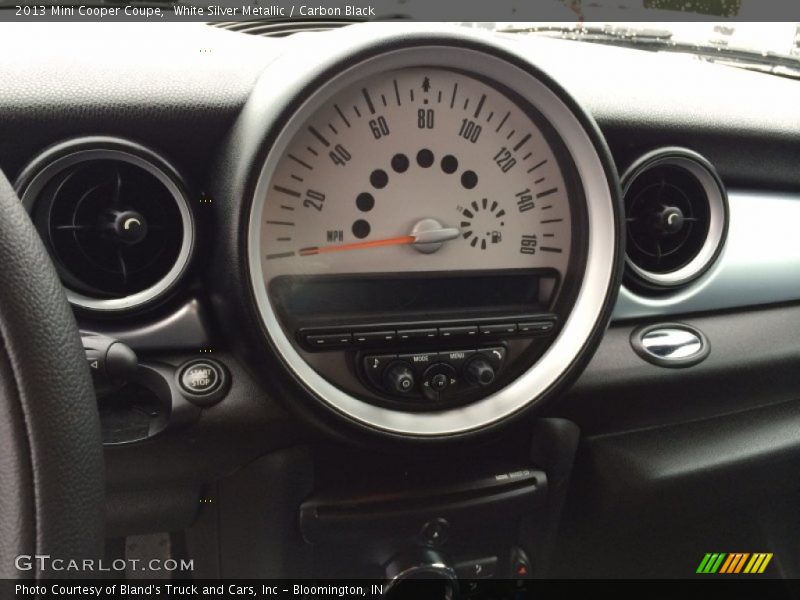 White Silver Metallic / Carbon Black 2013 Mini Cooper Coupe