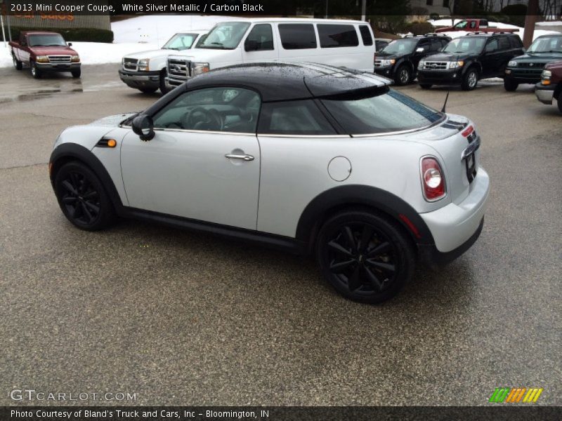 White Silver Metallic / Carbon Black 2013 Mini Cooper Coupe