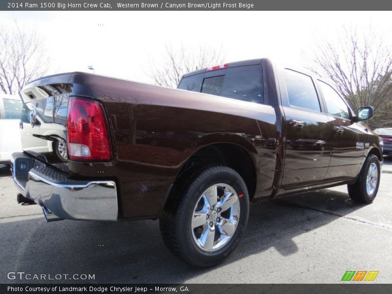 Western Brown / Canyon Brown/Light Frost Beige 2014 Ram 1500 Big Horn Crew Cab