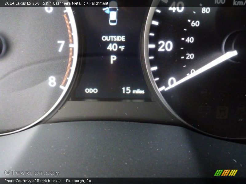Satin Cashmere Metallic / Parchment 2014 Lexus ES 350