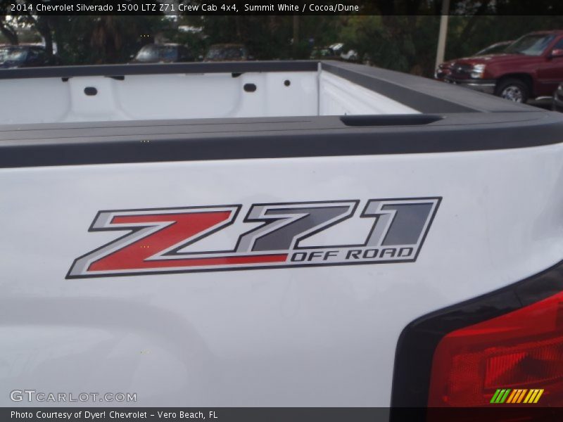 Summit White / Cocoa/Dune 2014 Chevrolet Silverado 1500 LTZ Z71 Crew Cab 4x4