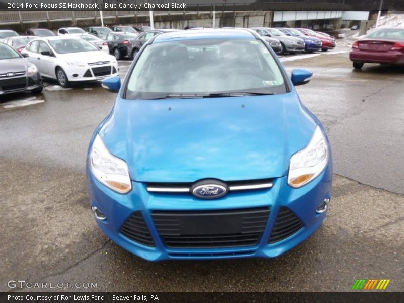 Blue Candy / Charcoal Black 2014 Ford Focus SE Hatchback