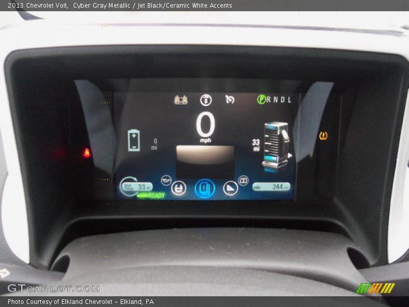 Cyber Gray Metallic / Jet Black/Ceramic White Accents 2013 Chevrolet Volt