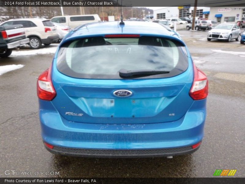Blue Candy / Charcoal Black 2014 Ford Focus SE Hatchback