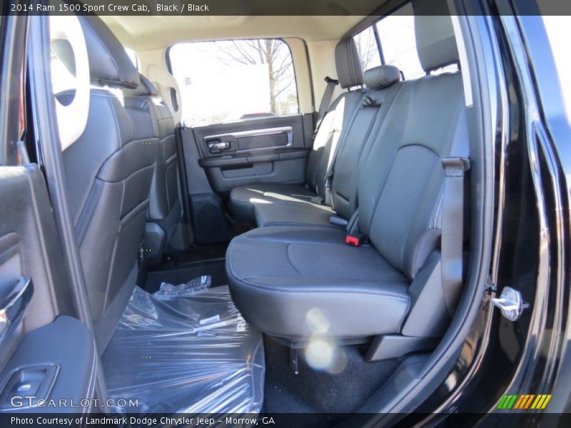 Rear Seat of 2014 1500 Sport Crew Cab