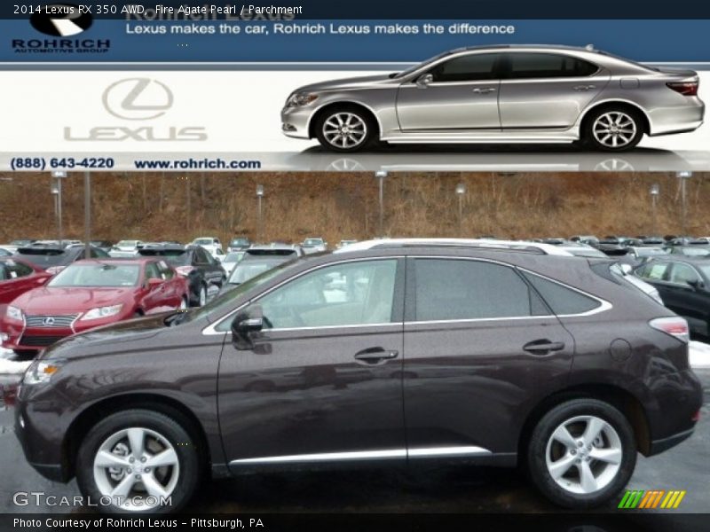 Fire Agate Pearl / Parchment 2014 Lexus RX 350 AWD