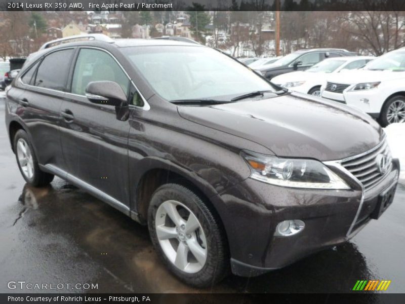 Fire Agate Pearl / Parchment 2014 Lexus RX 350 AWD