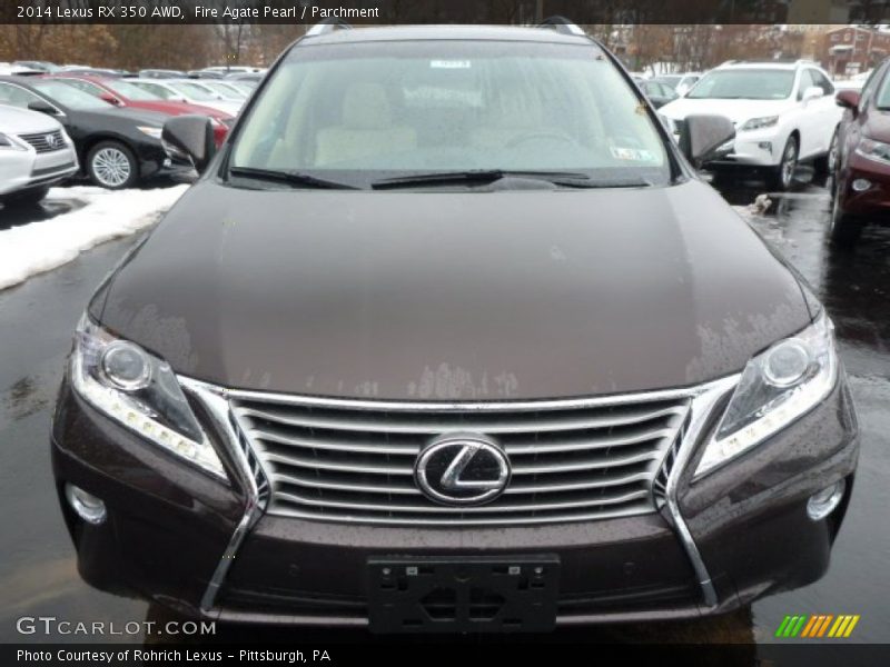 Fire Agate Pearl / Parchment 2014 Lexus RX 350 AWD