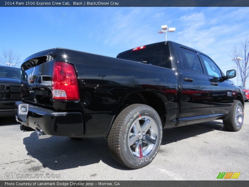 Black / Black/Diesel Gray 2014 Ram 1500 Express Crew Cab