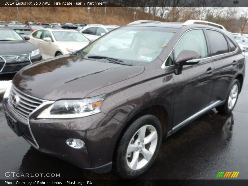 Fire Agate Pearl / Parchment 2014 Lexus RX 350 AWD
