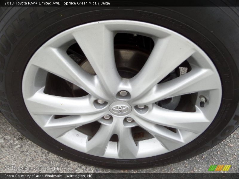 Spruce Green Mica / Beige 2013 Toyota RAV4 Limited AWD