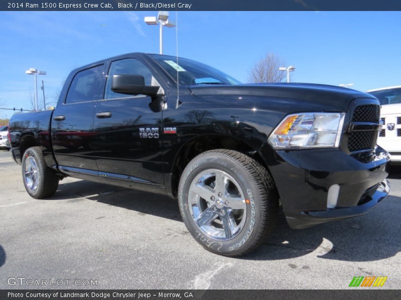 Black / Black/Diesel Gray 2014 Ram 1500 Express Crew Cab