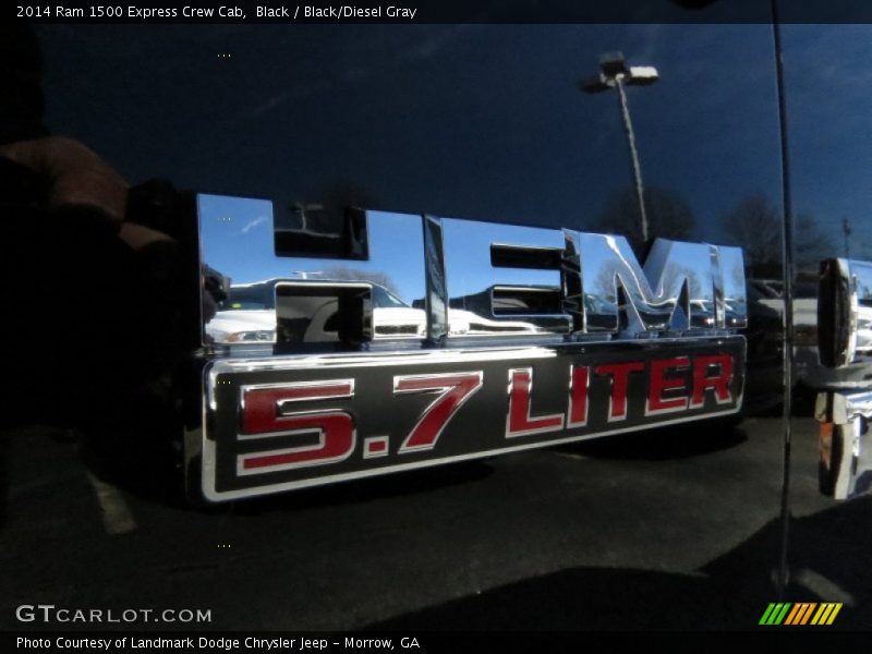 Black / Black/Diesel Gray 2014 Ram 1500 Express Crew Cab