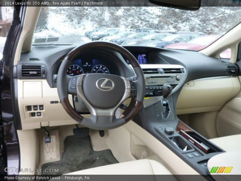 Fire Agate Pearl / Parchment 2014 Lexus RX 350 AWD