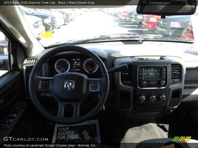 Black / Black/Diesel Gray 2014 Ram 1500 Express Crew Cab