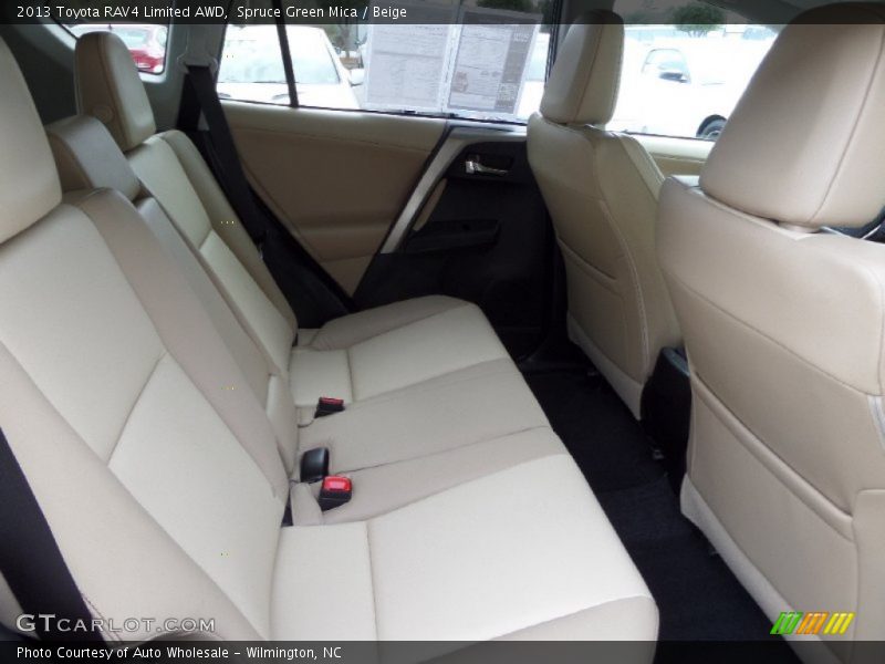 Spruce Green Mica / Beige 2013 Toyota RAV4 Limited AWD