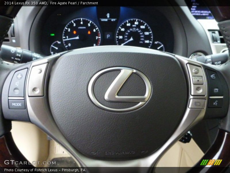 Fire Agate Pearl / Parchment 2014 Lexus RX 350 AWD