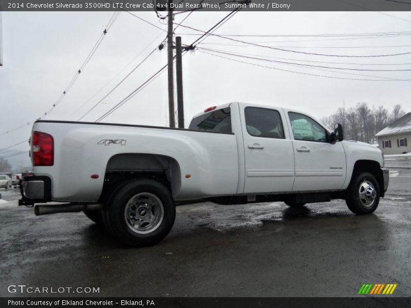 Summit White / Ebony 2014 Chevrolet Silverado 3500HD LTZ Crew Cab 4x4 Dual Rear Wheel