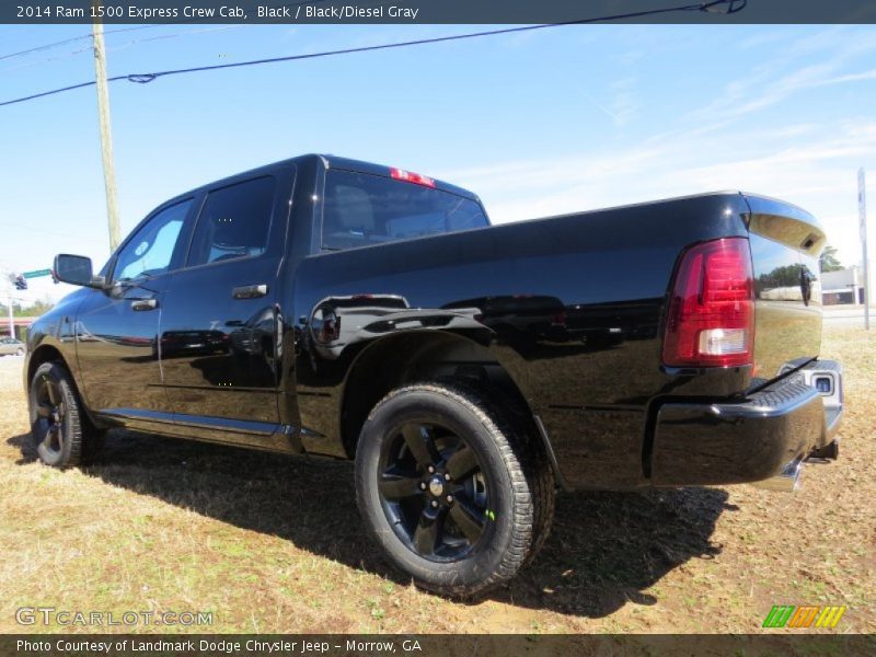 Black / Black/Diesel Gray 2014 Ram 1500 Express Crew Cab