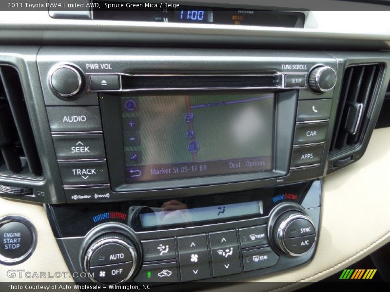 Spruce Green Mica / Beige 2013 Toyota RAV4 Limited AWD