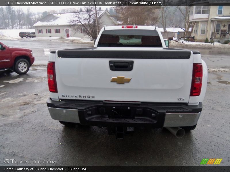 Summit White / Ebony 2014 Chevrolet Silverado 3500HD LTZ Crew Cab 4x4 Dual Rear Wheel