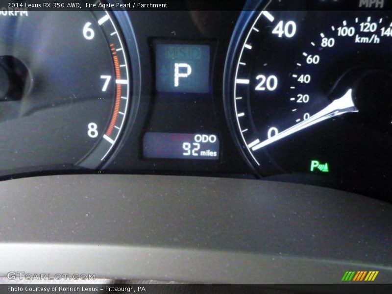 Fire Agate Pearl / Parchment 2014 Lexus RX 350 AWD